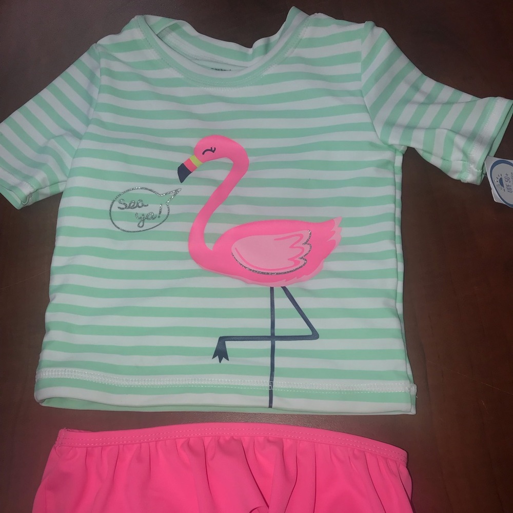 Carters Rash Guard Swimsuit - Picture 2 of 6